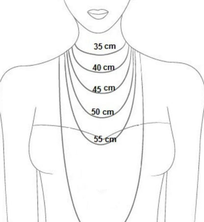 Flat cross necklace (2 loops)